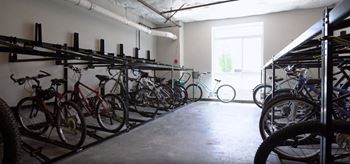 Secured bicycle storage